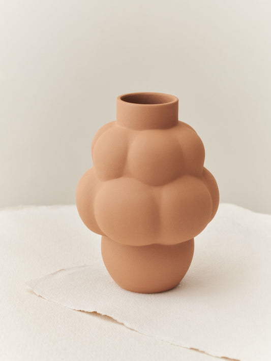 BALLOON VASE 04 PETIT CERAMIC SANDED OCKER