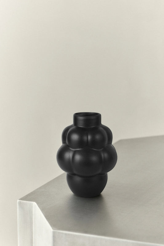 BALLOON VASE 04 PETIT CERAMIC - LOUISE ROE - INK BLACK