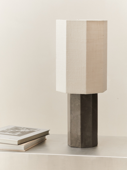 EIGHT OVER EIGHT LAMP GREY MARBLE GRANDE