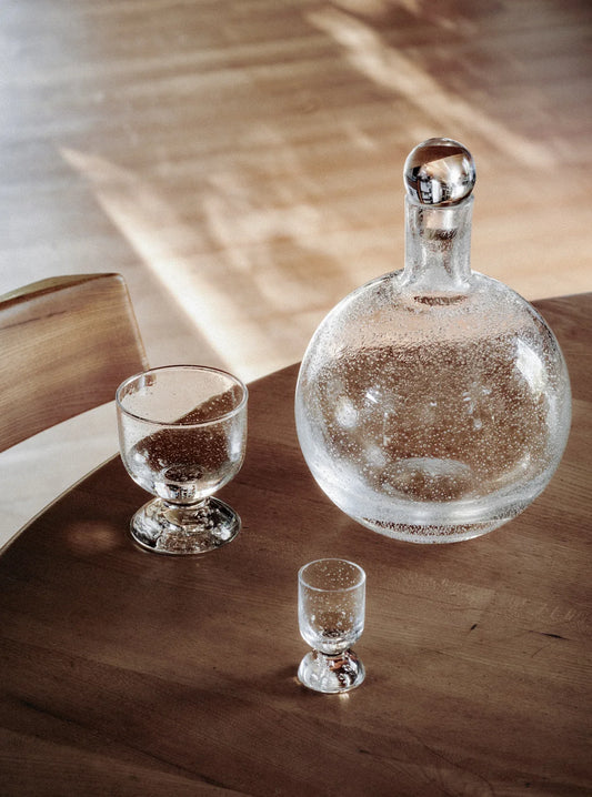 BUBBLE WATER GLASS LOW - LOUISE ROE -