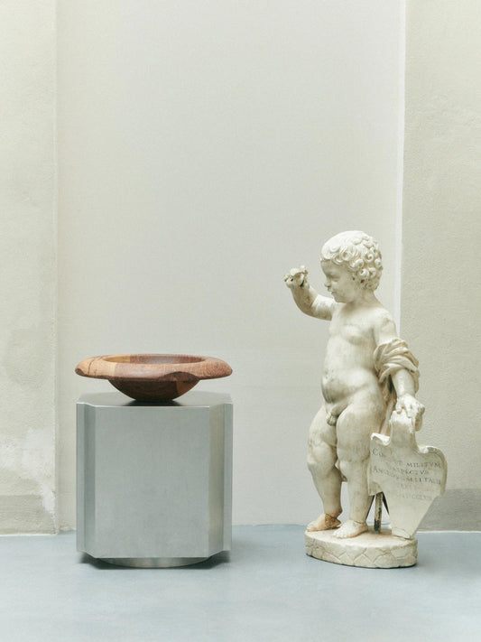 FUNKI STOOL 01 - LOUISE ROE - BRUSHED ALU