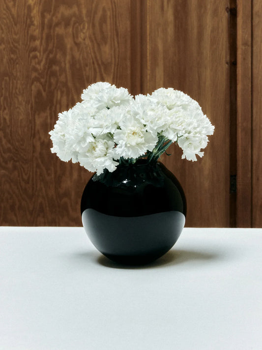 S.R. VINTAGE VASE PLAIN BLACK - LOUISE ROE -