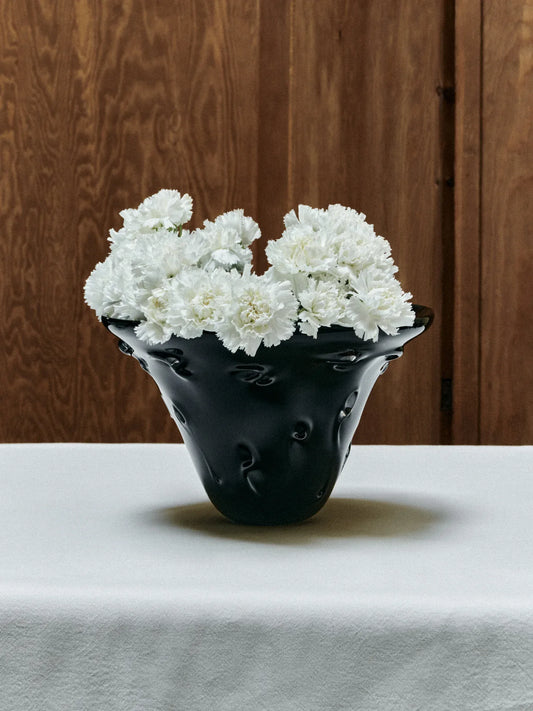 S.R. VINTAGE BOWL DECO BLACK - LOUISE ROE -