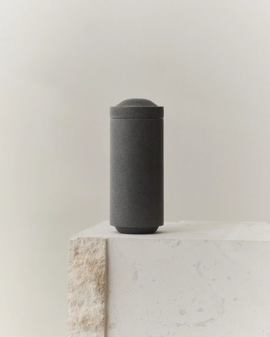 GALLERY OBJECT JAR 02 - LOUISE ROE - BLACK BASALT