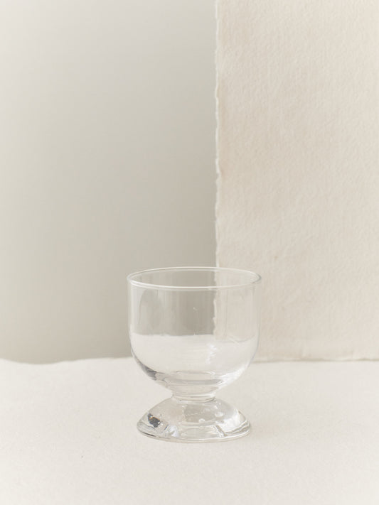 BUBBLE WATER GLASS LOW PLAIN TOP