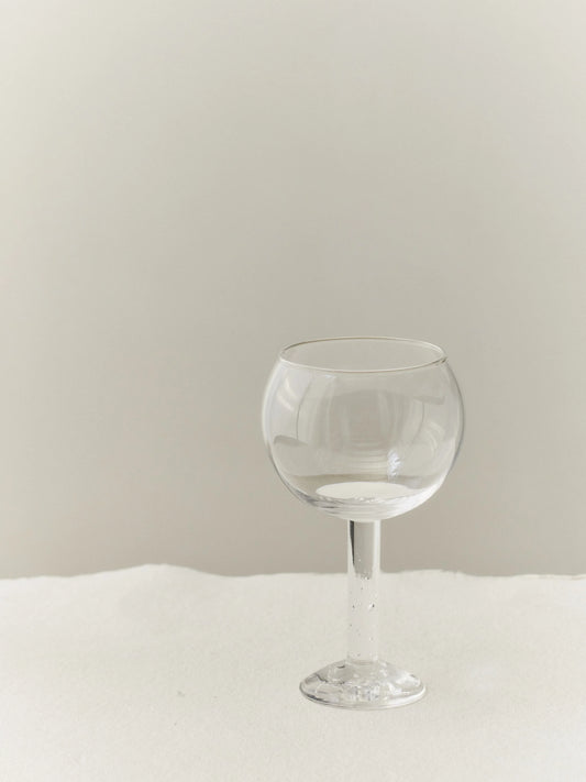 BUBBLE COCKTAIL GLASS, PLAIN TOP - LOUISE ROE -