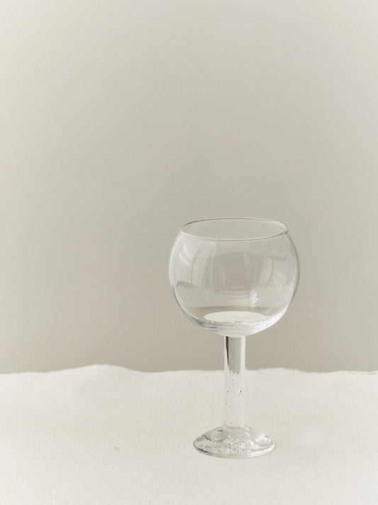 BUBBLE COCKTAIL GLASS, PLAIN TOP - LOUISE ROE -