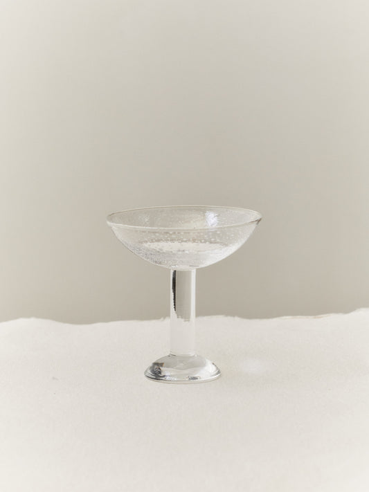 BUBBLE GLASS CHAMPAGNE COUPE