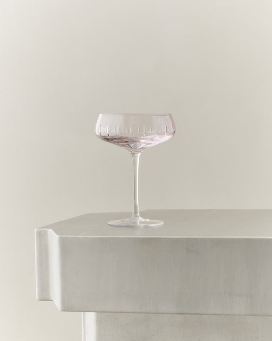CHAMPAGNE COUPE SINGLE CUT - SET OF 4