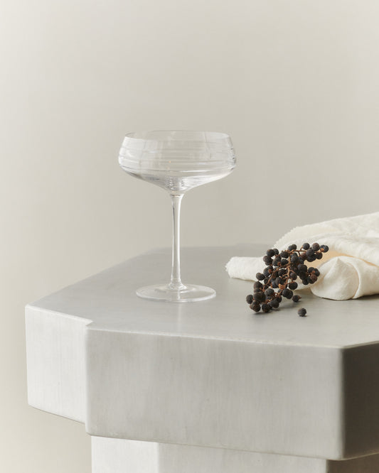 CHAMPAGNE COUPE TRIPLE CUT - SET OF 4