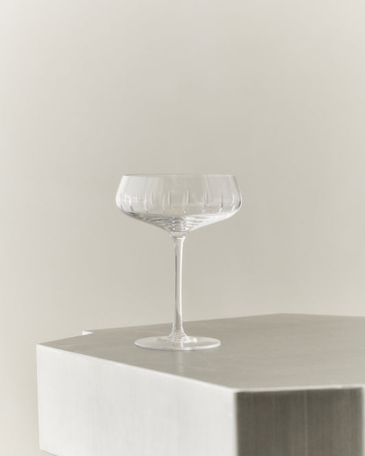 CHAMPAGNE COUPE SINGLE CUT - SET OF 4