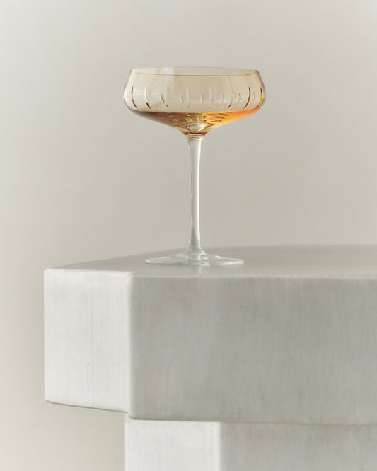CHAMPAGNE COUPE SINGLE CUT - SET OF 4