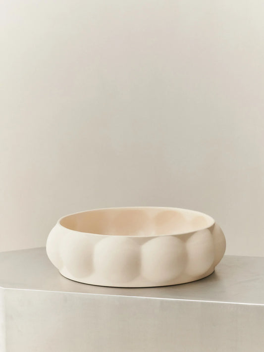 BALLOON TRAY 07 CERAMIC - LOUISE ROE - RAW WHITE