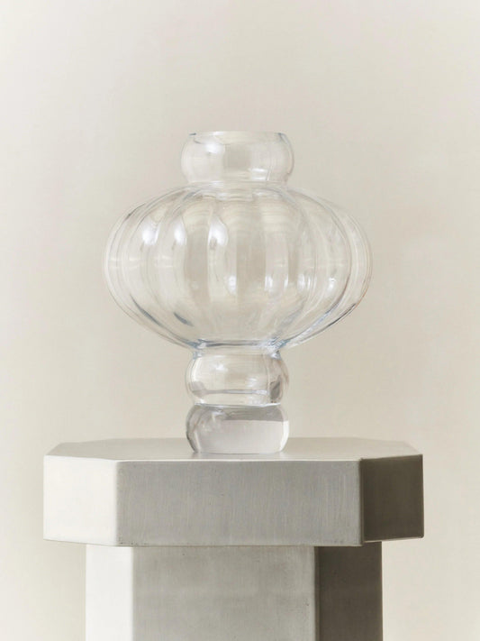 BALLOON VASE 03 GLASS - LOUISE ROE - CLEAR