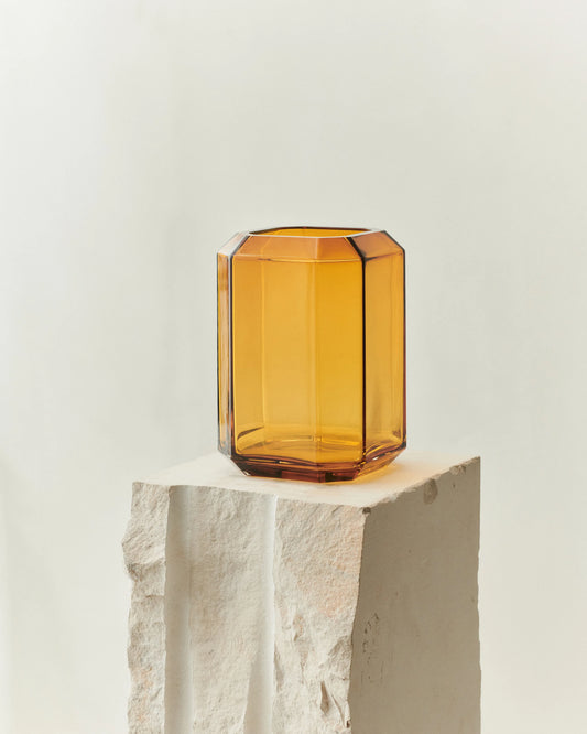 JEWEL VASE GIANT - LOUISE ROE - AMBER