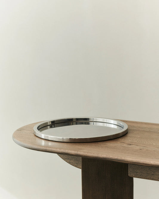 METAL SERVING TRAY, SQUARE EDGE - LOUISE ROE -