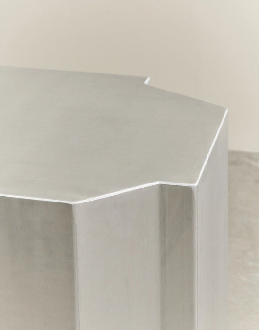 FUNKI LOUNGE TABLE RECTANGULAR - LOUISE ROE - BRUSHED ALU