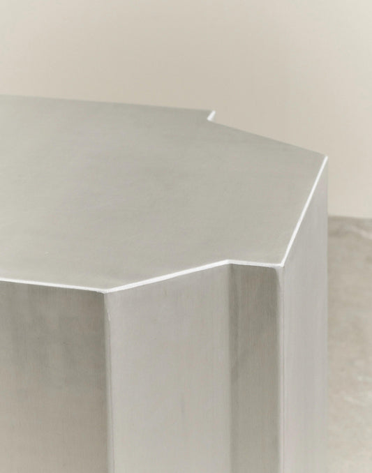 FUNKI LOUNGE TABLE RECTANGULAR - LOUISE ROE - BRUSHED ALU