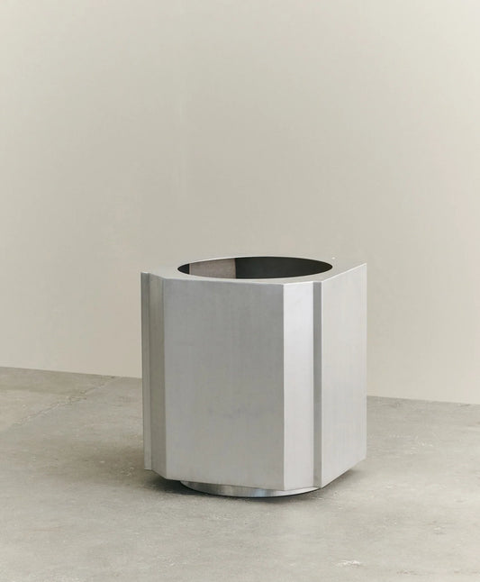 FUNKI POT LARGE - LOUISE ROE - BRUSHED ALU