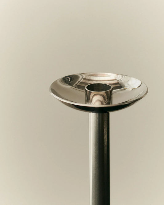 METAL CHAMPAGNE CANDLE HOLDER, LOW - LOUISE ROE -