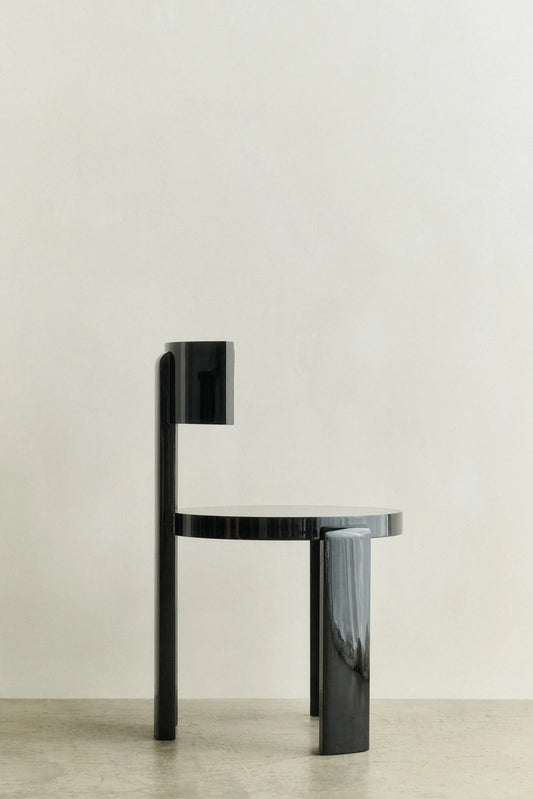 SPINA CHAIR - LOUISE ROE - BEECH WOOD BLACK LACQUER