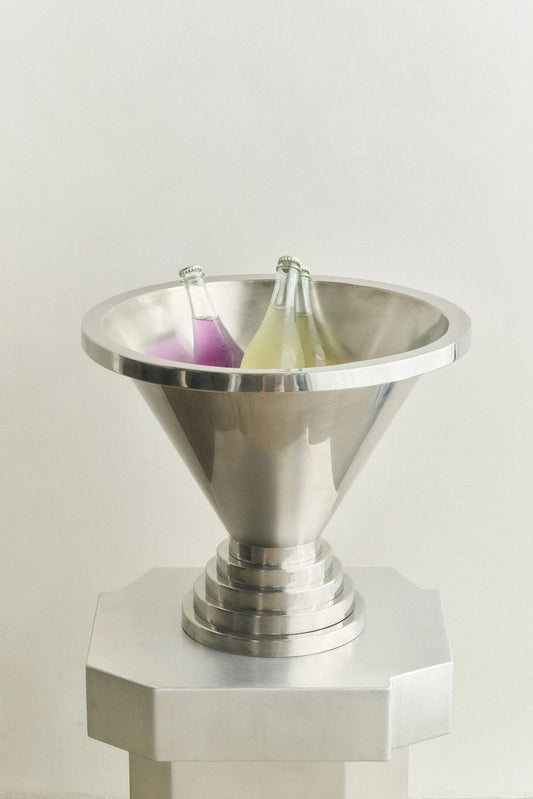 METAL CHAMPAGNE BOWL - LOUISE ROE - 01