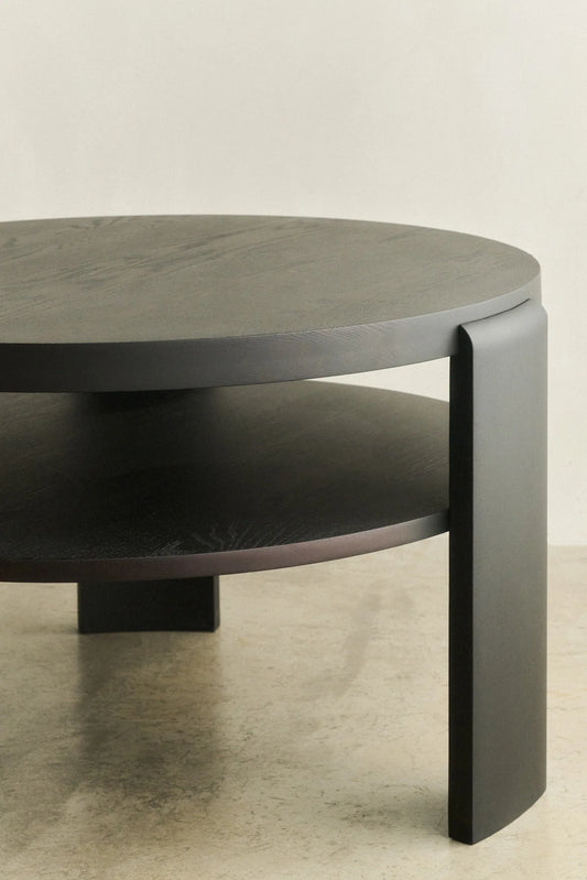 SPINA LOUNGE TABLE - LOUISE ROE - BLACK OACK