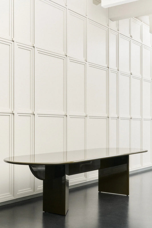 PILLABOUT TABLE 03 - LOUISE ROE - OLIVE GREEN LACQUER