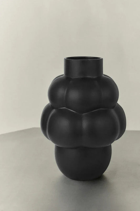 BALLOON VASE 04 GRANDE CERAMIC - LOUISE ROE - INK BLACK