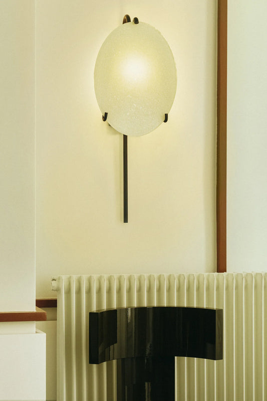 MOON LANTERN - WHITE GLASS - LOUISE ROE - CE