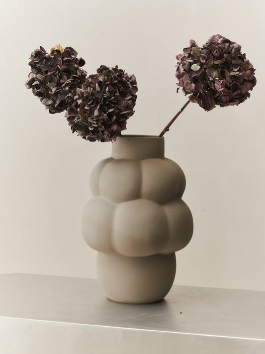 BALLOON VASE 04 GRANDE CERAMIC SANDED GREY