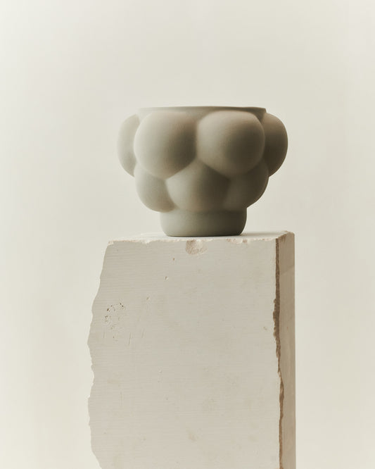 BALLOON BOWL 06 CERAMIC SANDED GREY