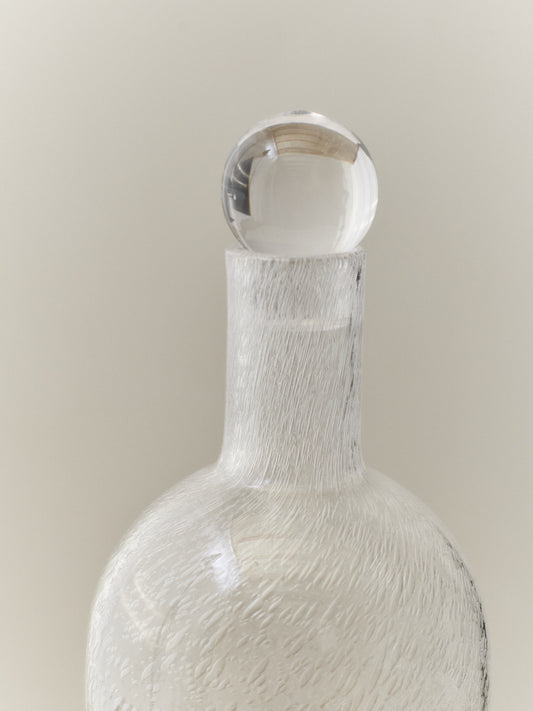 BUBBLE GLASS CARAFE TALL