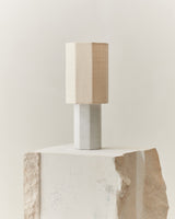 EIGHT OVER EIGHT WHITE MARBLE LAMP SMALL