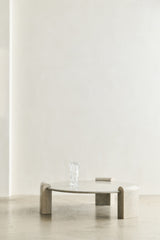 STONE COLUMN LOUNGE TABLE - ATAIJA AZUL MARBLE