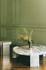 STONE COLUMN LOUNGE TABLE - ESTREMOZ MARBLE