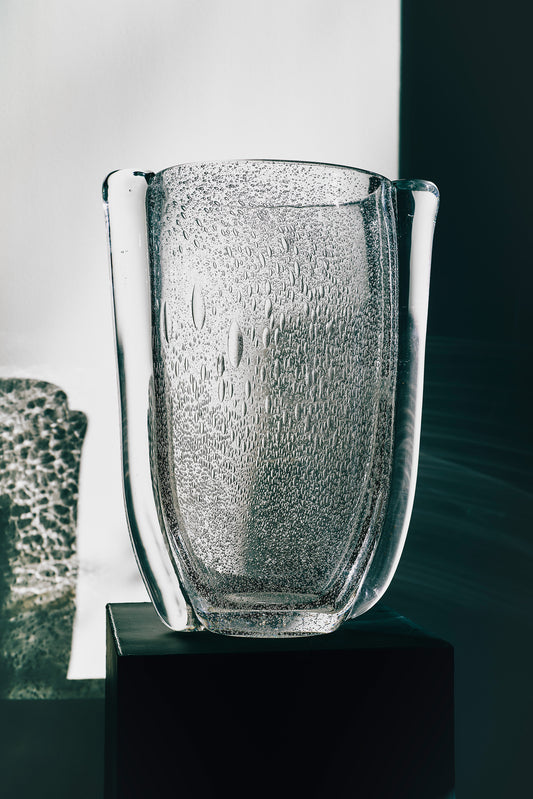 AMPHORA GLASS VASE